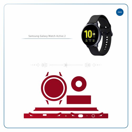 Samsung_Galaxy Watch Active 2 (44mm)_Matte_Warm_Red_2